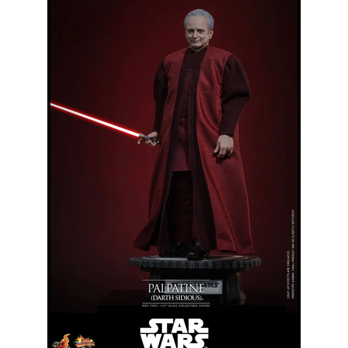 Hot Toys Star Wars figurine La Revanche des Sith figurine 1/6 Palpatine Darth Sidious