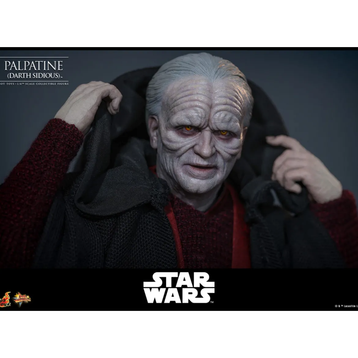 Hot Toys Star Wars figurine La Revanche des Sith figurine 1/6 Palpatine Darth Sidious