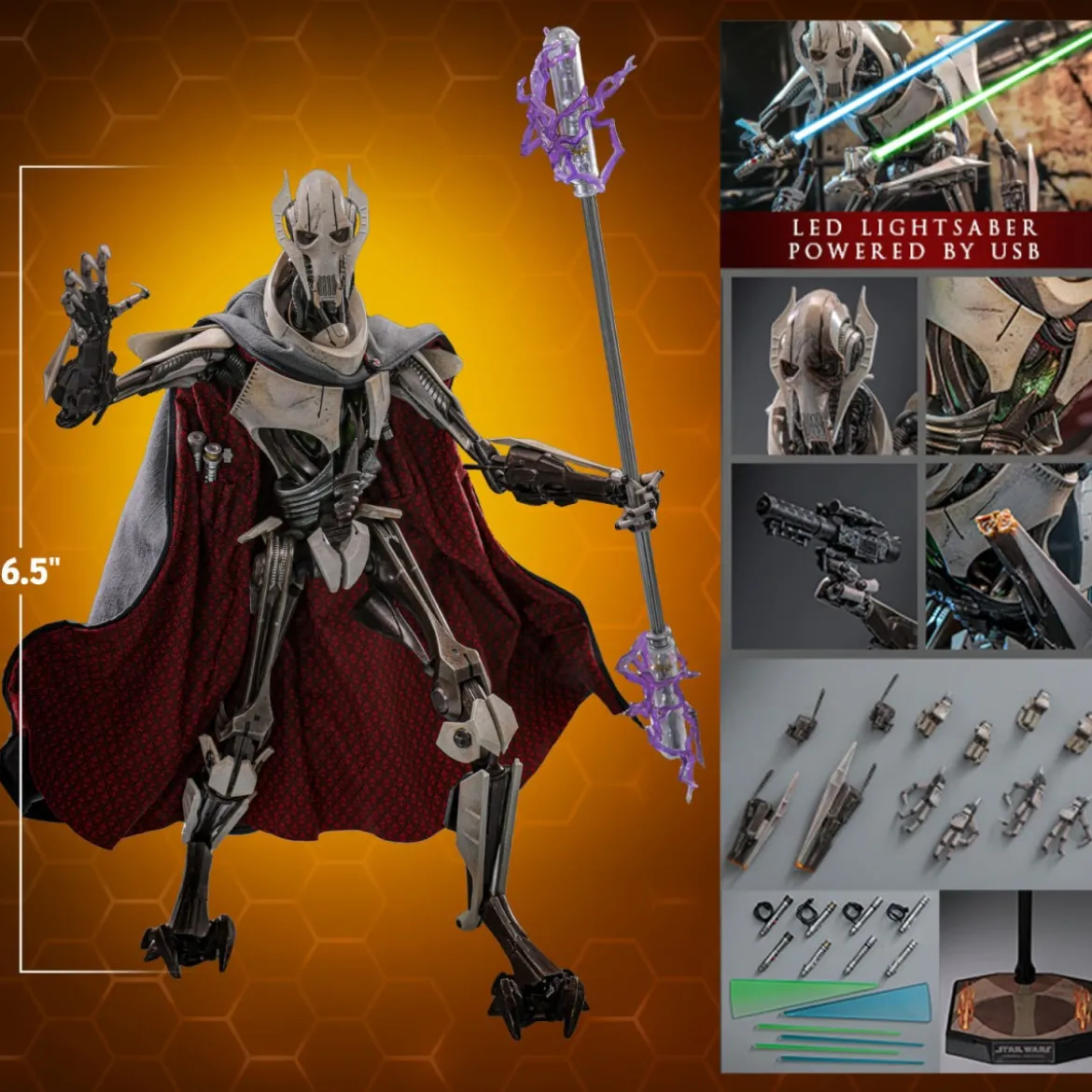 Hot Toys Star Wars - General Grievous Collector Edition die cast 1/6