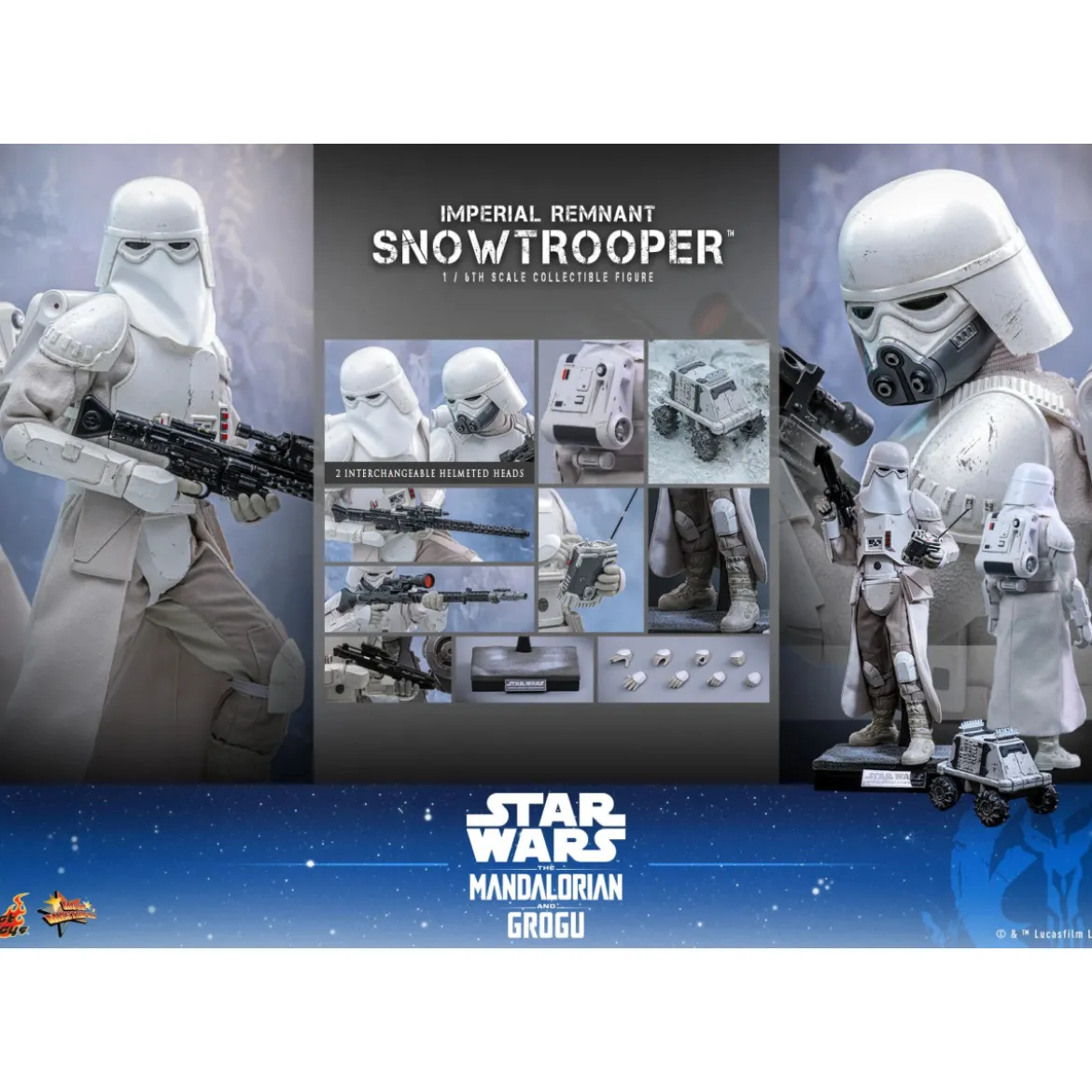 Hot Toys Star Wars - Imperial Remnant Snowtrooper 1/6 MMS838 - Star Wars: The Mandalorian & Grogu