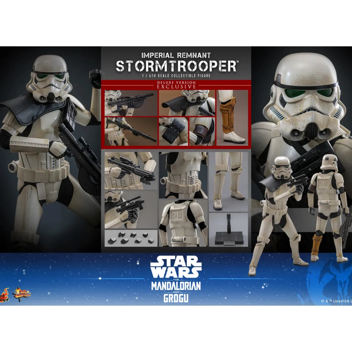 Hot Toys Star Wars - Imperial Remnant Stormtrooper Deluxe Version 1/6 MMS837 - Star Wars: The Mandalorian & Grogu