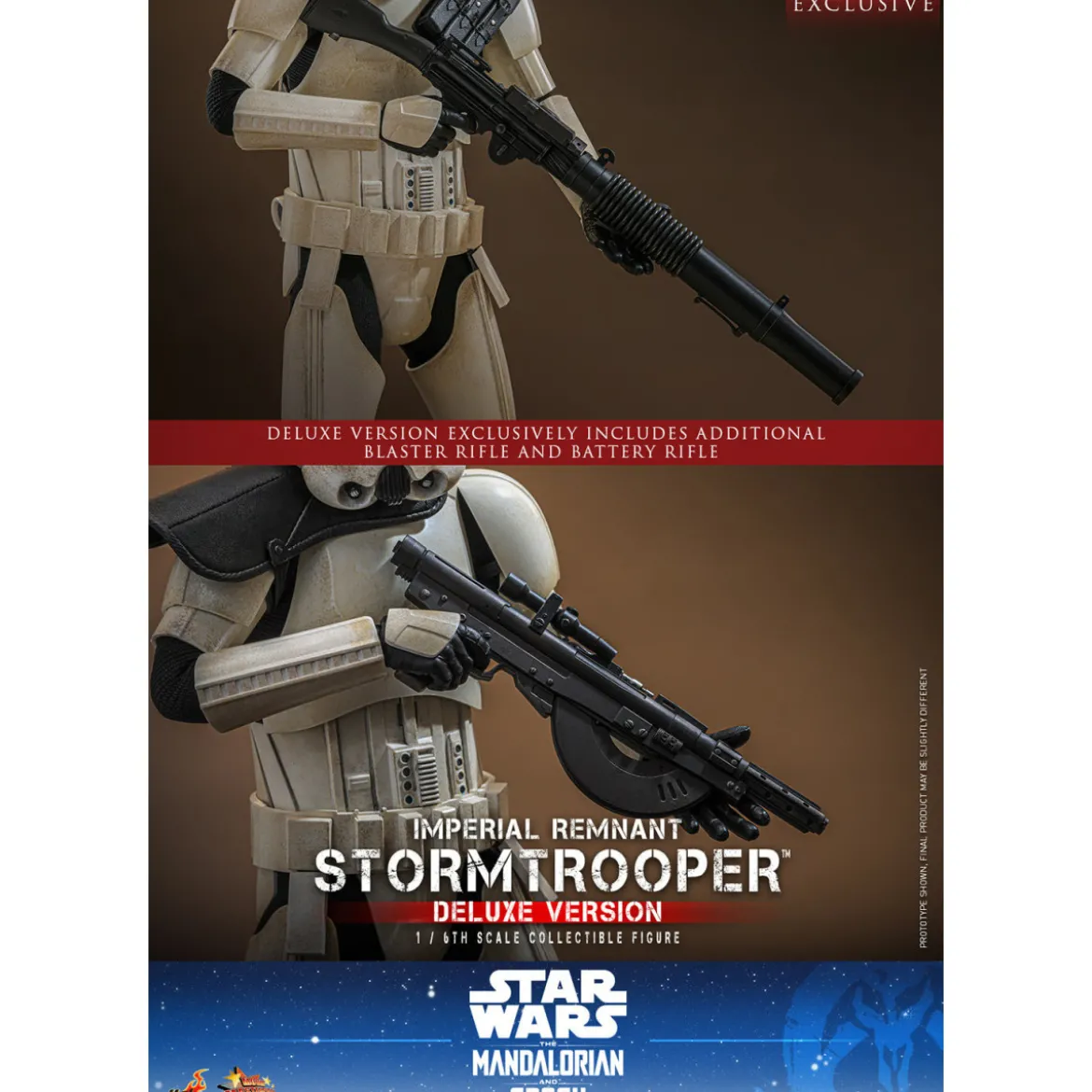 Hot Toys Star Wars - Imperial Remnant Stormtrooper Deluxe Version 1/6 MMS837 - Star Wars: The Mandalorian & Grogu