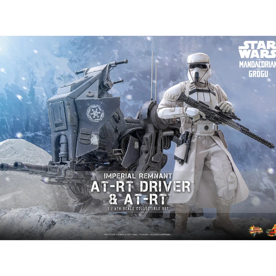 Hot Toys Star Wars - Imperial Remnant AT-RT Driver & AT-RT 60 MMS 1/6 - Star Wars: The Mandalorian & Grogu