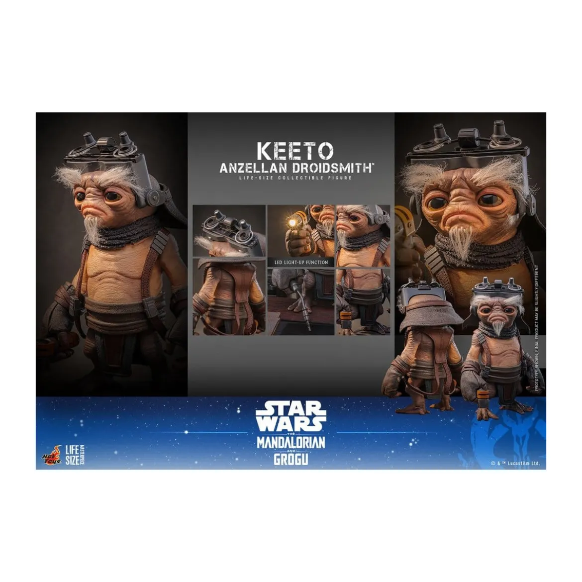Hot toys Star Wars - Keeto (Anzellan Droidsmith) Life-Size Masterpiece Series - Star Wars: The Mandalorian & Grogu