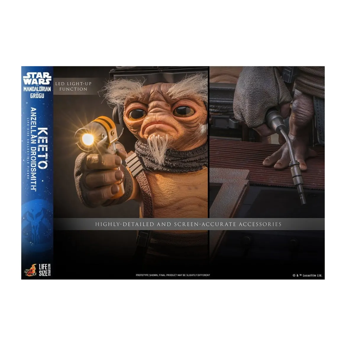 Hot toys Star Wars - Keeto (Anzellan Droidsmith) Life-Size Masterpiece Series - Star Wars: The Mandalorian & Grogu