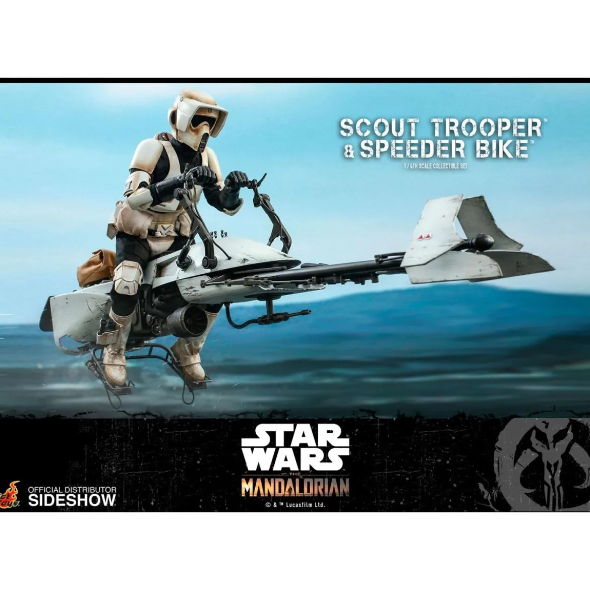 Hot Toys Star Wars Mandalorian Scout Trooper et speeder Bike TMS017