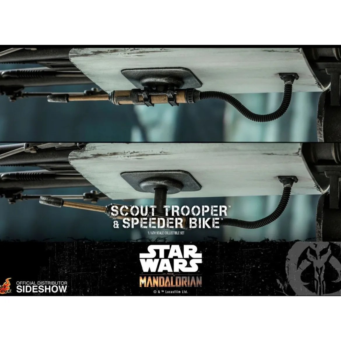 Hot Toys Star Wars Mandalorian Scout Trooper et speeder Bike TMS017