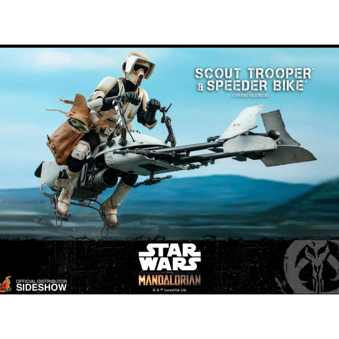 Hot Toys Star Wars Mandalorian Scout Trooper et speeder Bike TMS017