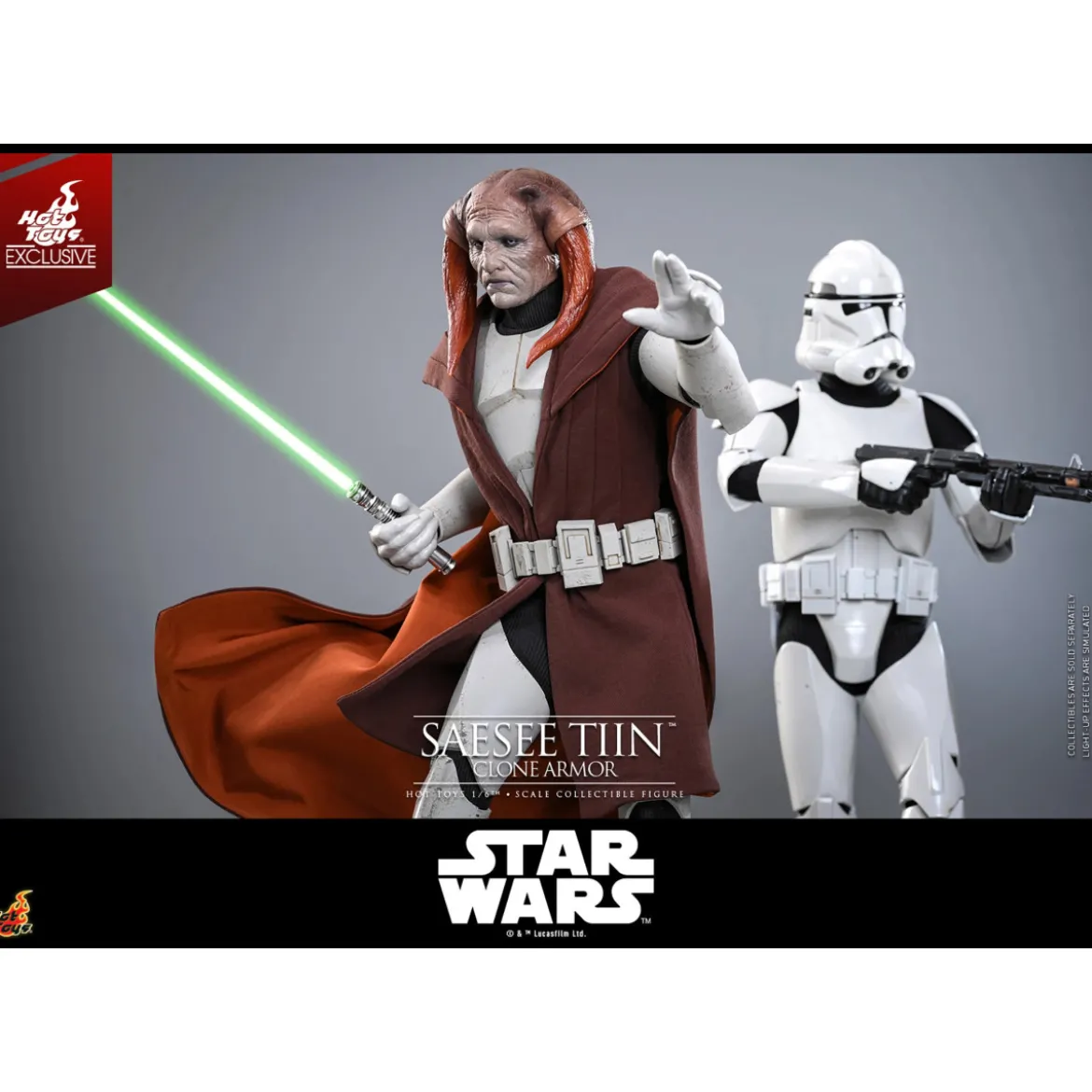 Hot Toys Star Wars - Saesee Tiin (Clone Armor) TMS 1/6 - The Clone Wars Hot Toys Exclusive