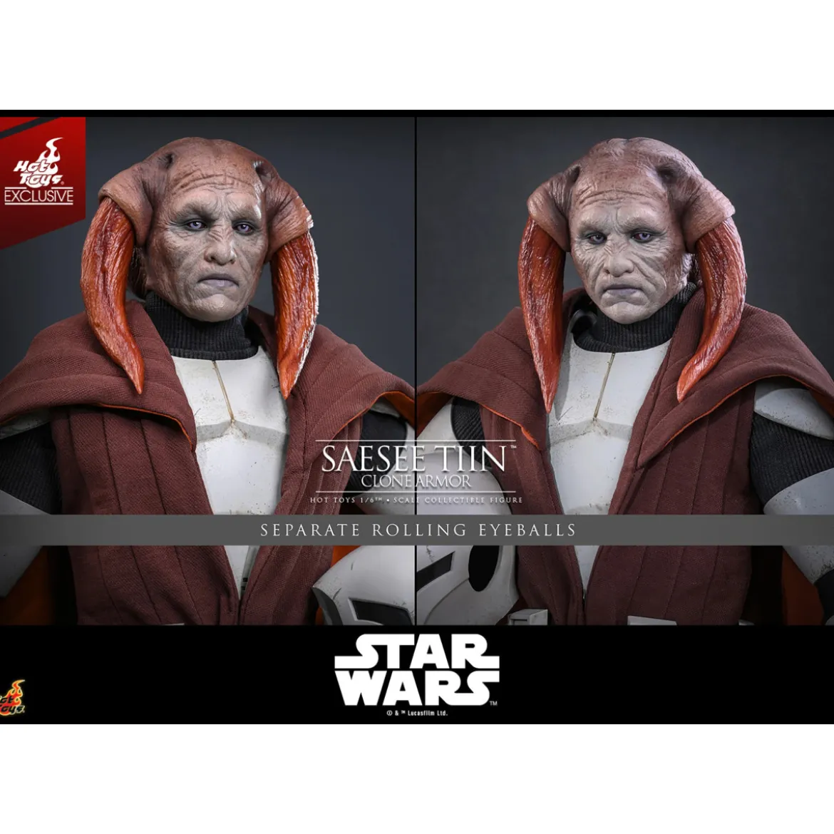 Hot Toys Star Wars - Saesee Tiin (Clone Armor) TMS 1/6 - The Clone Wars Hot Toys Exclusive