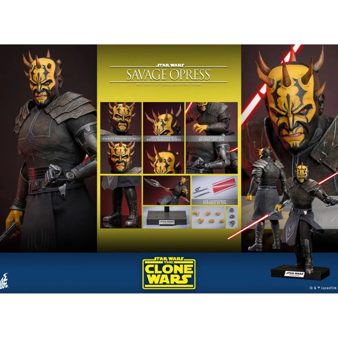 Hot Toys Star Wars - Savage Opress 1/6 - The Clone War TMS136