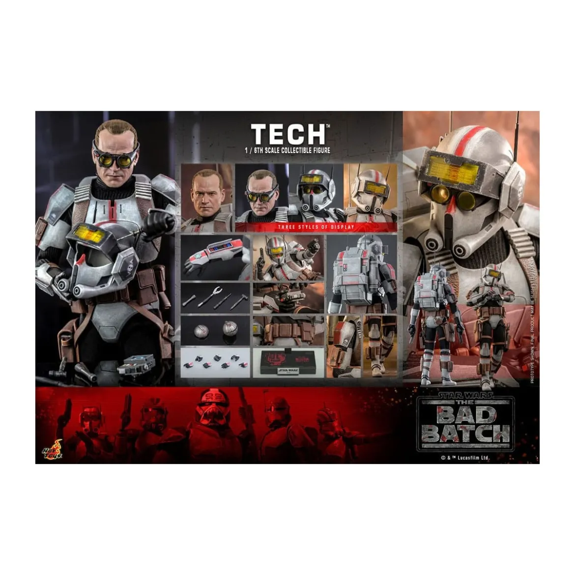 Hot Toys Star Wars -Tech - The Bad Batch 1/6