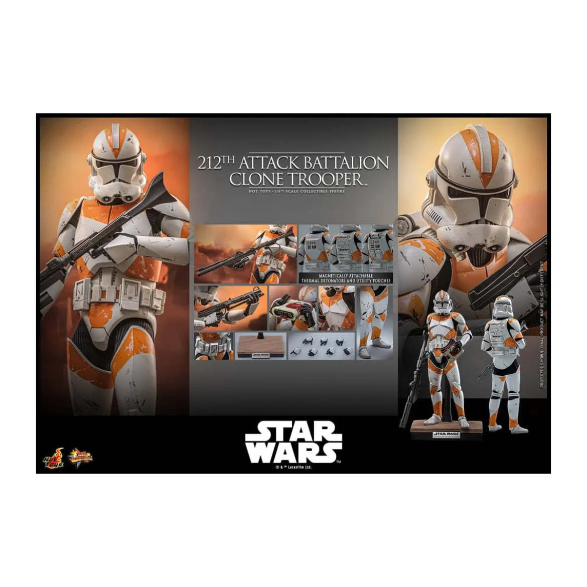 Hot Toys Star Wars - 212th Attack Battalion Clone Trooper - The Clone Wars 1/6
