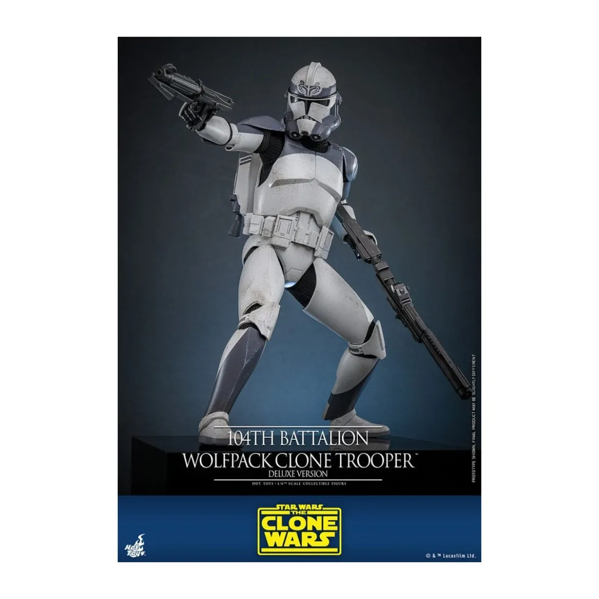 Hot Toys Star Wars - 104th Battalion Wolfpack Clone Trooper Deluxe Version - The Clone Wars 1/6