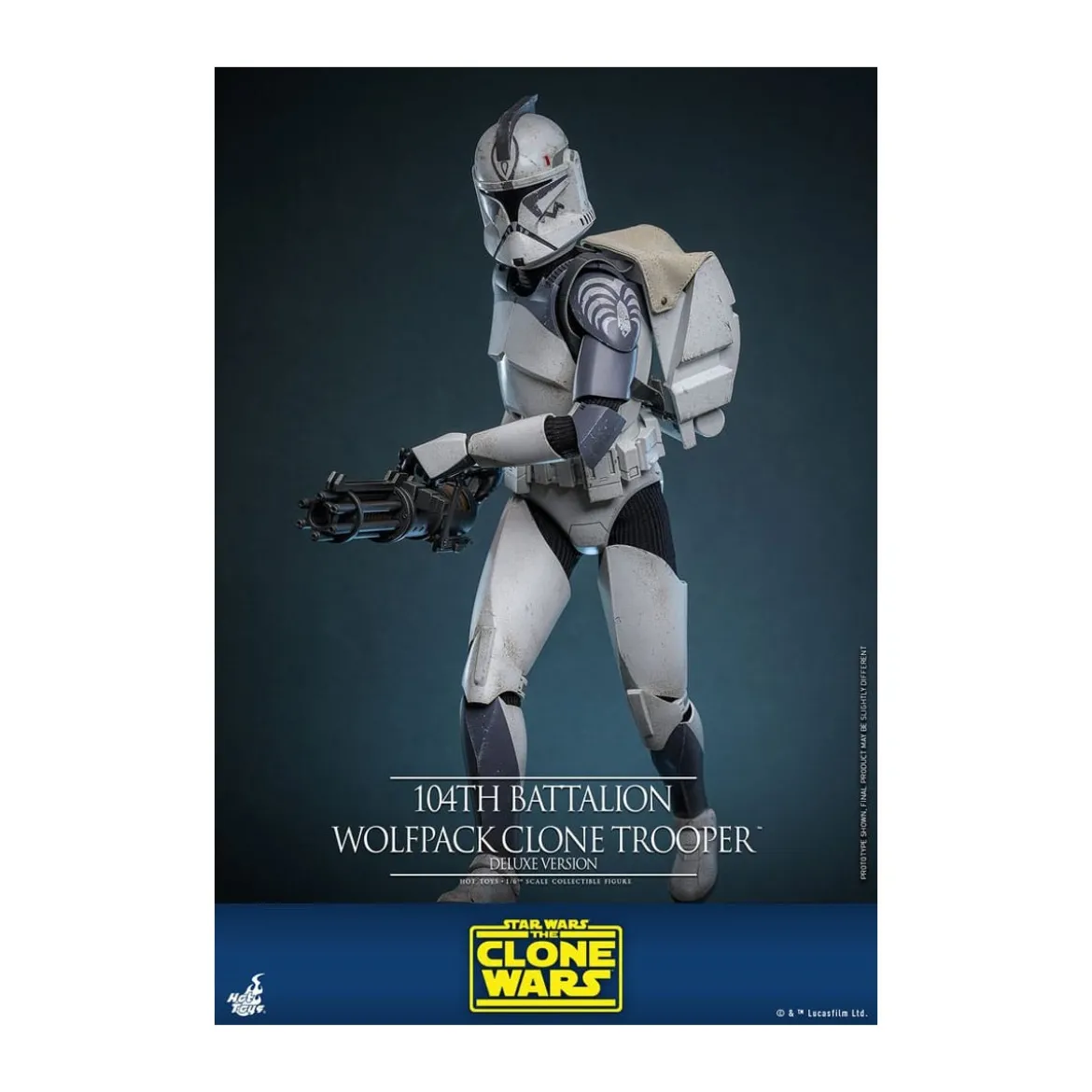 Hot Toys Star Wars - 104th Battalion Wolfpack Clone Trooper Deluxe Version - The Clone Wars 1/6