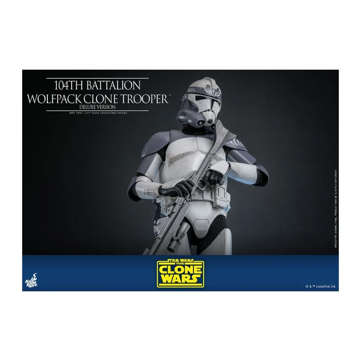 Hot Toys Star Wars - 104th Battalion Wolfpack Clone Trooper Deluxe Version - The Clone Wars 1/6