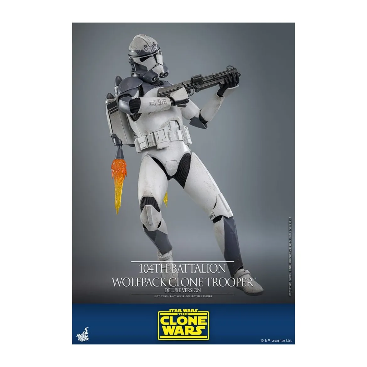 Hot Toys Star Wars - 104th Battalion Wolfpack Clone Trooper Deluxe Version - The Clone Wars 1/6