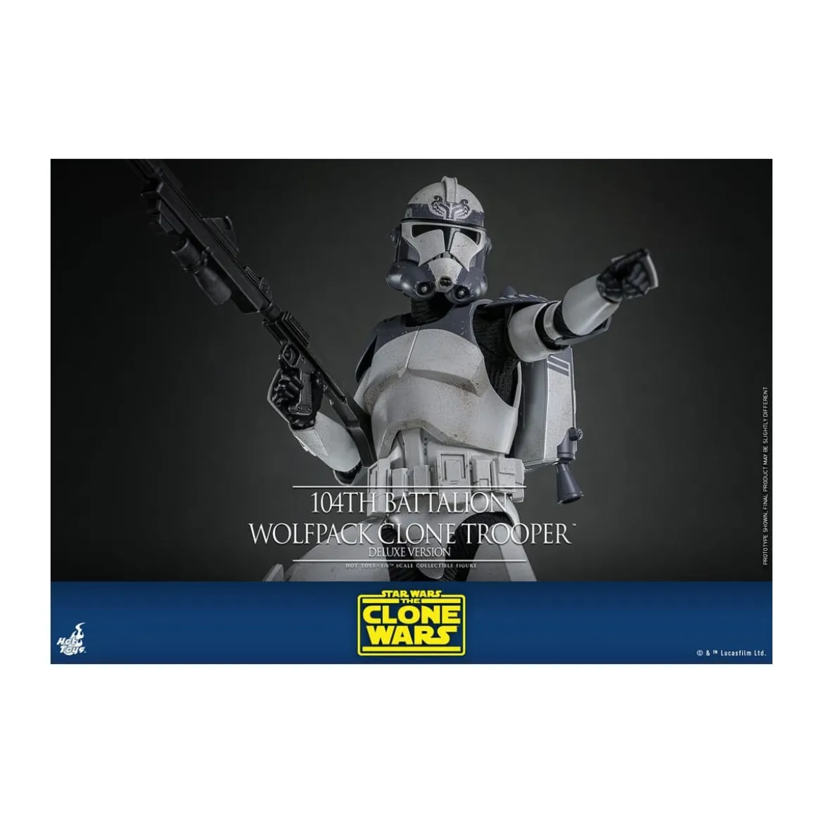 Hot Toys Star Wars - 104th Battalion Wolfpack Clone Trooper Deluxe Version - The Clone Wars 1/6