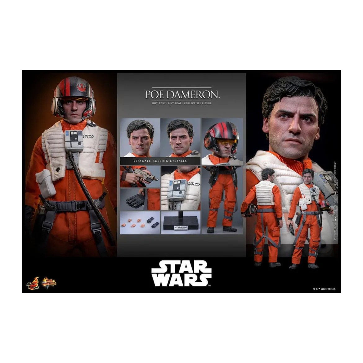 Hot Toys Star Wars : The Force Awakens - POE DAMERON MMS 1/6