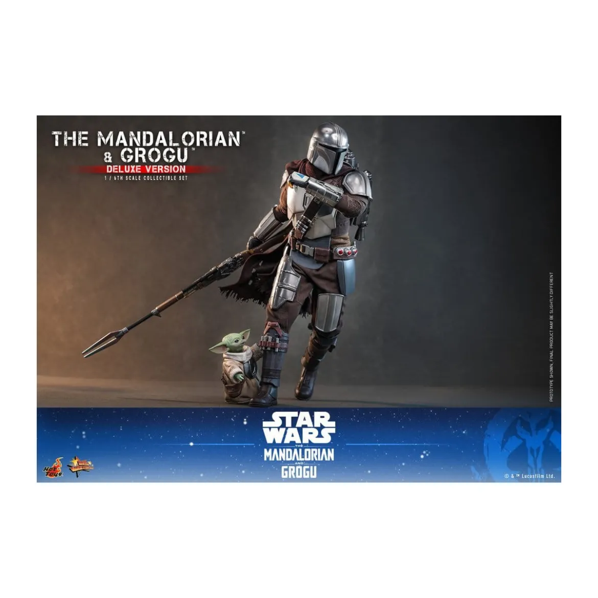Hot Toys Star Wars - The Mandalorian and Grogu (Deluxe Version) MMS 1/6 - Star Wars: The Mandalorian & Grogu
