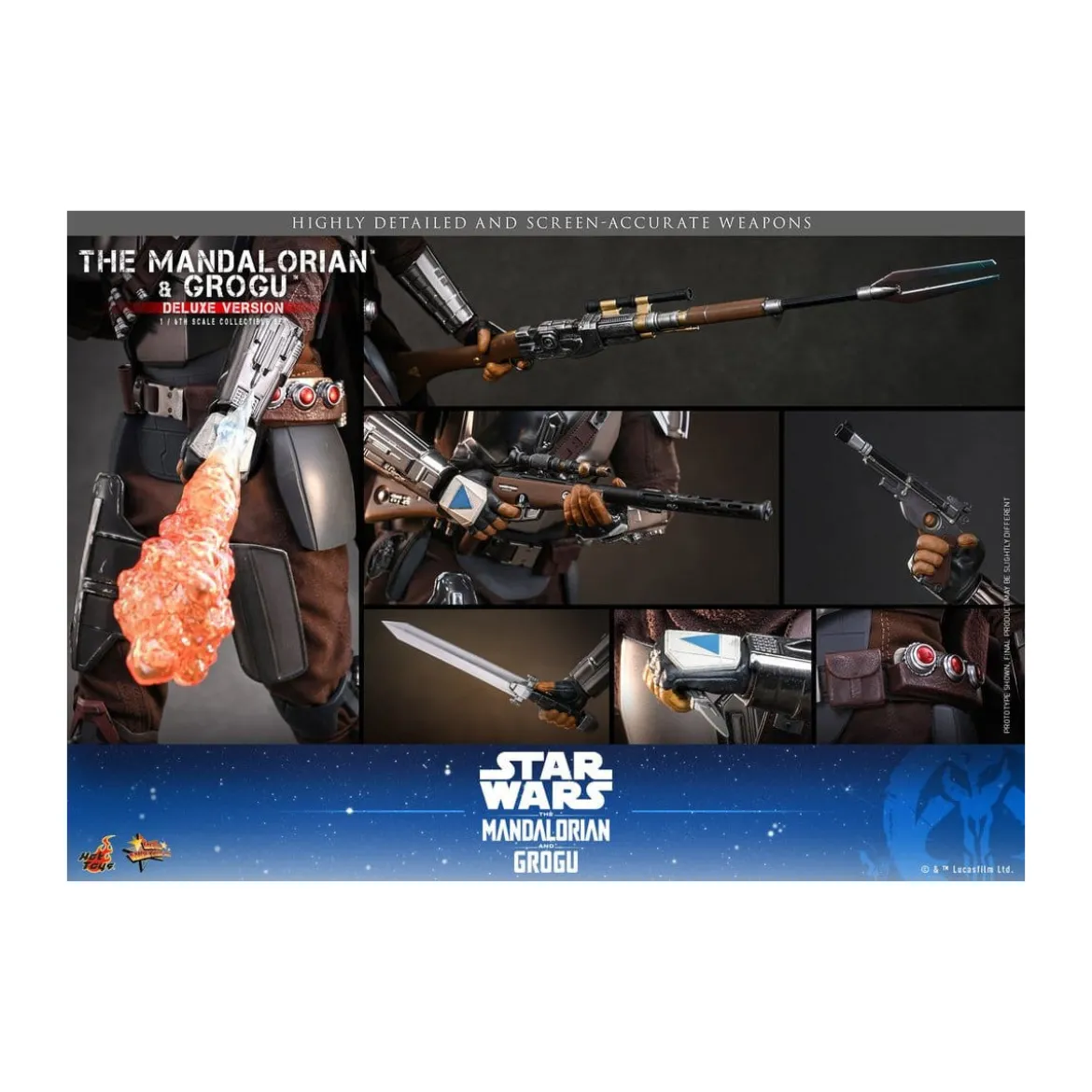 Hot Toys Star Wars - The Mandalorian and Grogu (Deluxe Version) MMS 1/6 - Star Wars: The Mandalorian & Grogu