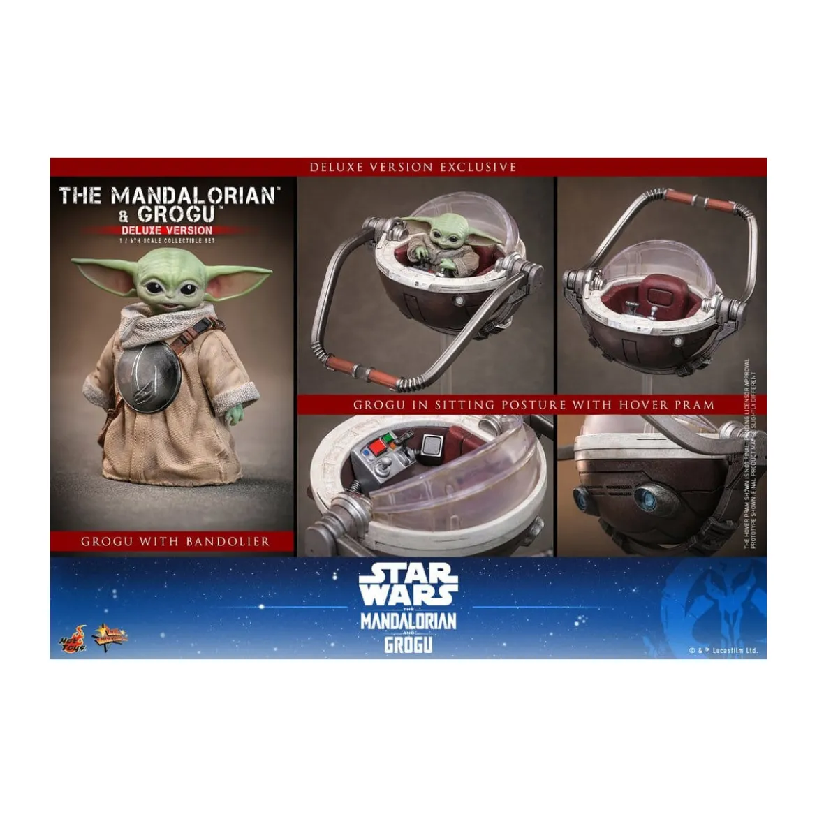 Hot Toys Star Wars - The Mandalorian and Grogu (Deluxe Version) MMS 1/6 - Star Wars: The Mandalorian & Grogu