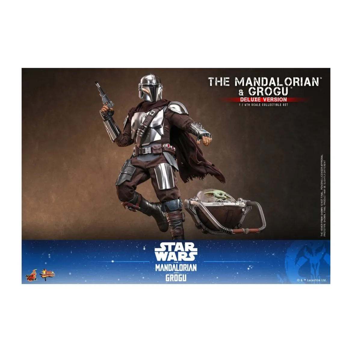 Hot Toys Star Wars - The Mandalorian and Grogu (Deluxe Version) MMS 1/6 - Star Wars: The Mandalorian & Grogu