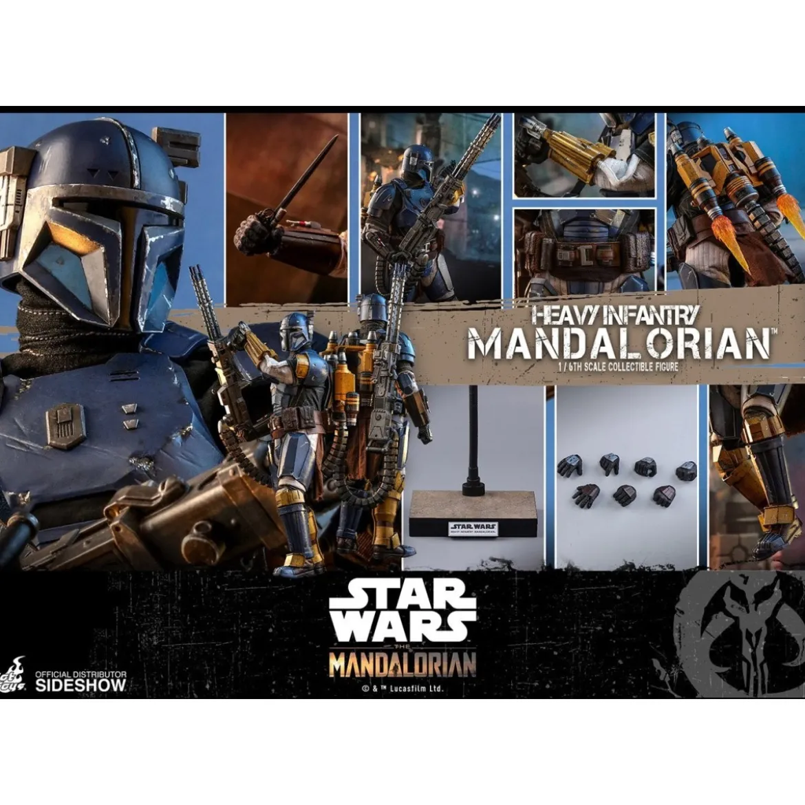Hot Toys Star Wars - The Mandalorian - Heavy Infantry Mandalorian - Occasion