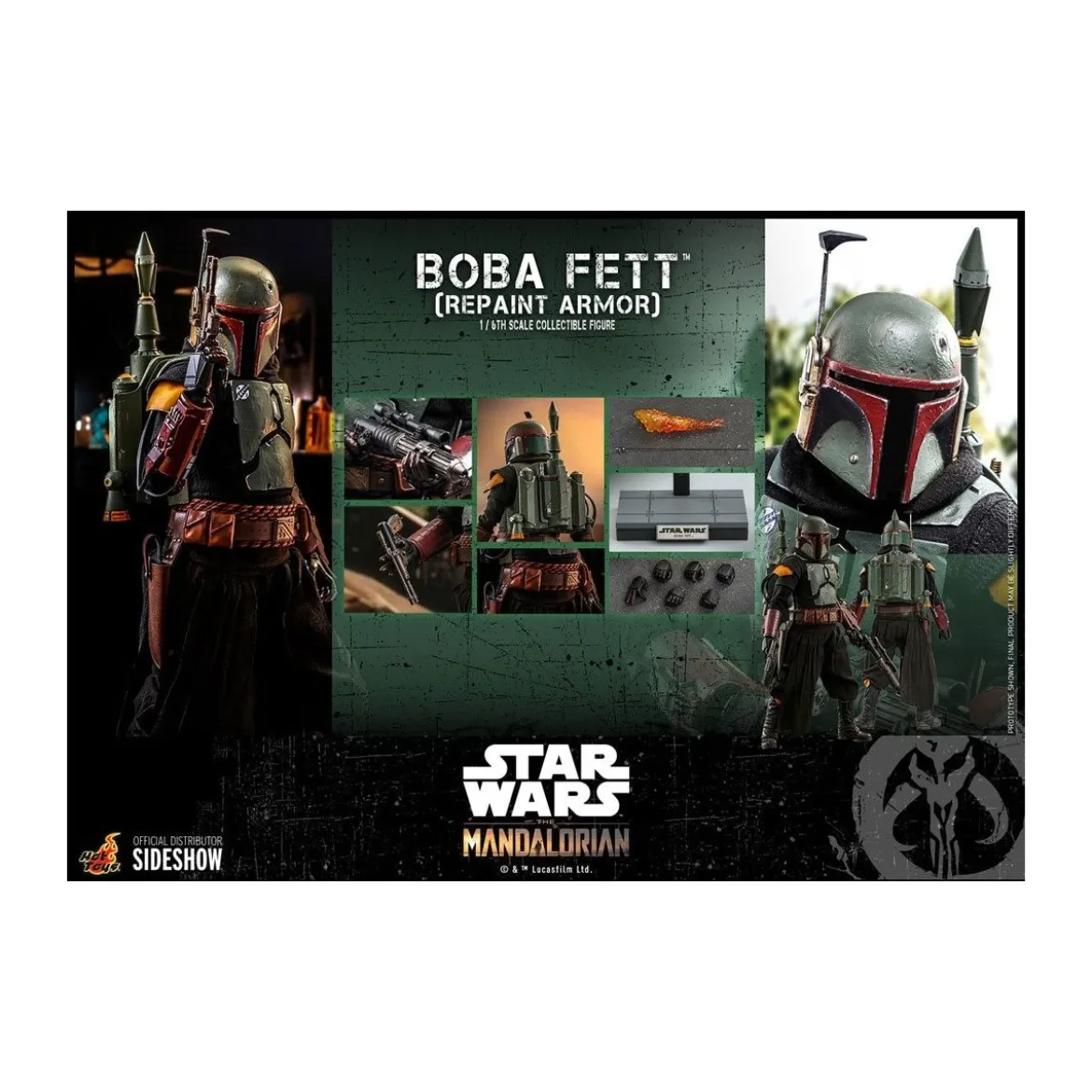 Hot Toys Star Wars The Mandalorian - Boba Fett (Repaint Armor) 1/6 Movie Masterpiece