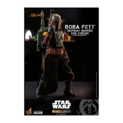 Hot Toys Star Wars The Mandalorian - Boba Fett (Repaint Armor) and Throne 1/6 TMS056