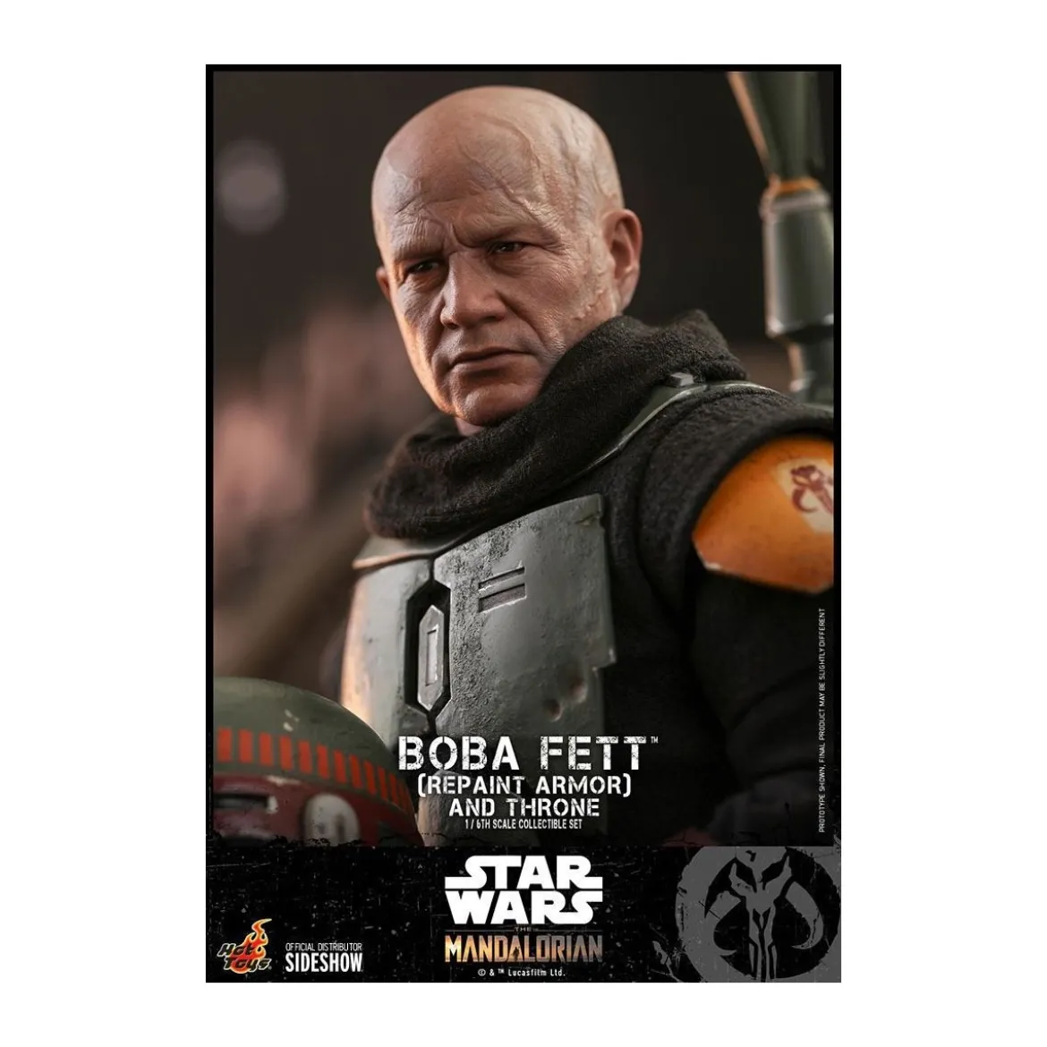 Hot Toys Star Wars The Mandalorian - Boba Fett (Repaint Armor) and Throne 1/6 TMS056