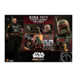 Hot Toys Star Wars The Mandalorian - Boba Fett (Repaint Armor) and Throne 1/6 TMS056