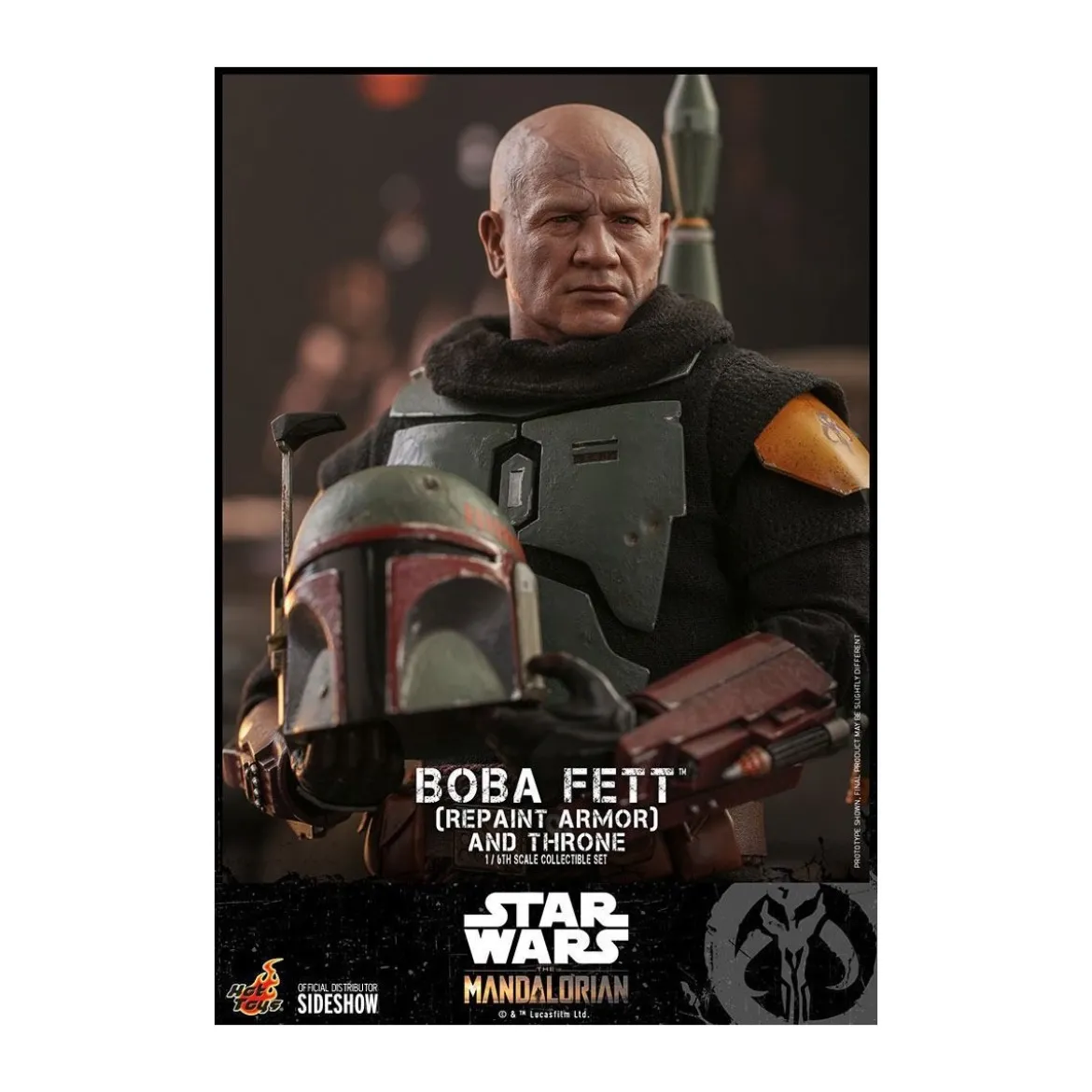 Hot Toys Star Wars The Mandalorian - Boba Fett (Repaint Armor) and Throne 1/6 TMS056