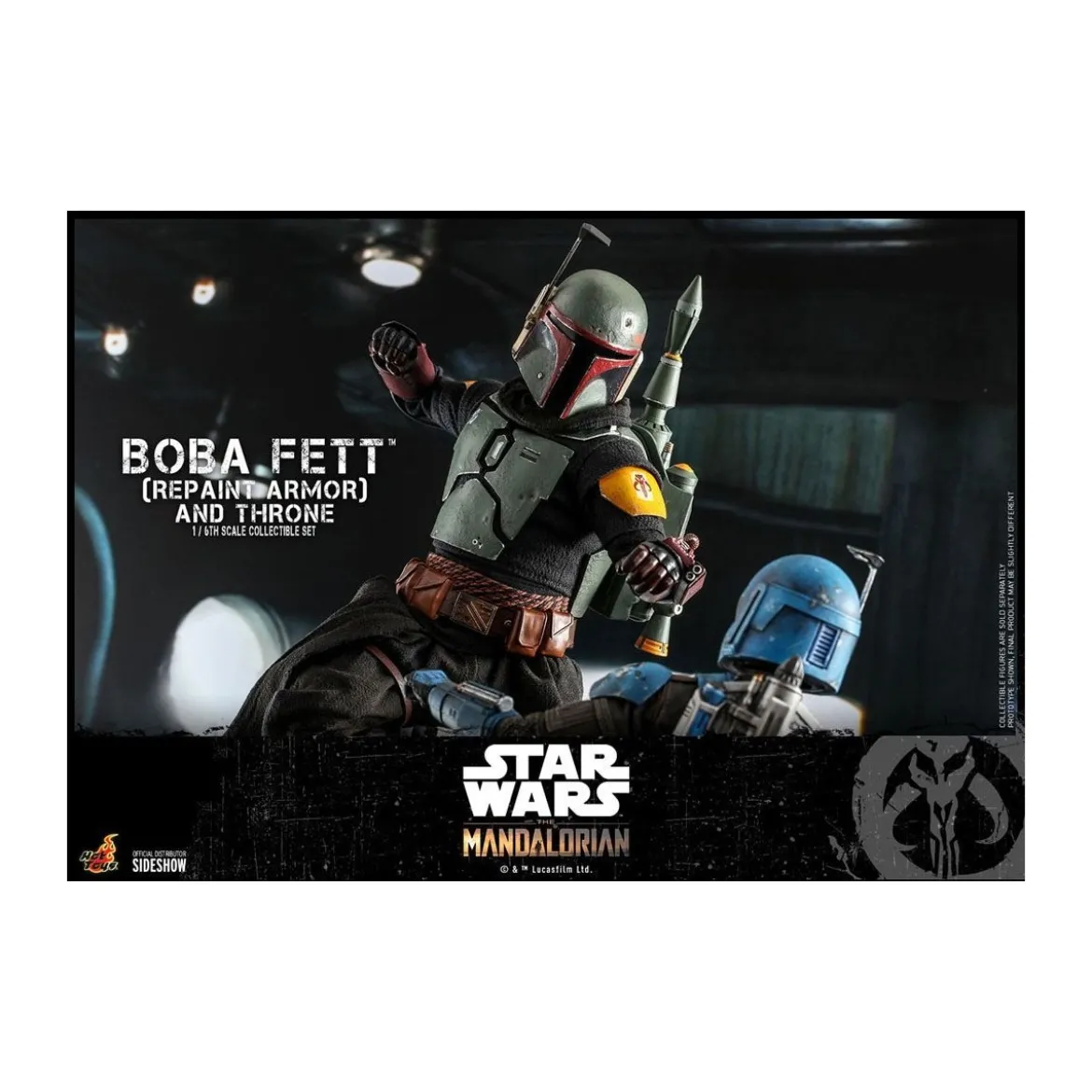 Hot Toys Star Wars The Mandalorian - Boba Fett (Repaint Armor) and Throne 1/6 TMS056