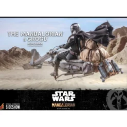 Hot Toys Star Wars The Mandalorian pack 2 figurines 1/6 The Mandalorian & Grogu Deluxe Version