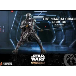Hot Toys Star Wars The Mandalorian pack 2 figurines 1/6 The Mandalorian & Grogu Deluxe Version