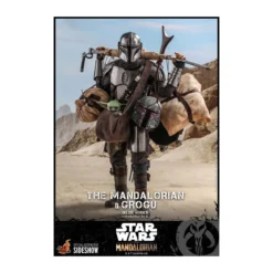 Hot Toys Star Wars The Mandalorian pack 2 figurines 1/6 The Mandalorian & Grogu Deluxe Version