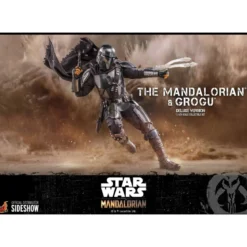 Hot Toys Star Wars The Mandalorian pack 2 figurines 1/6 The Mandalorian & Grogu Deluxe Version