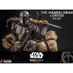 Hot Toys Star Wars The Mandalorian pack 2 figurines 1/6 The Mandalorian & Grogu Deluxe Version