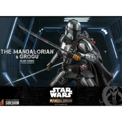 Hot Toys Star Wars The Mandalorian pack 2 figurines 1/6 The Mandalorian & Grogu Deluxe Version