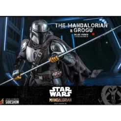 Hot Toys Star Wars The Mandalorian pack 2 figurines 1/6 The Mandalorian & Grogu Deluxe Version
