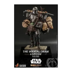 Hot Toys Star Wars The Mandalorian pack 2 figurines 1/6 The Mandalorian & Grogu Deluxe Version