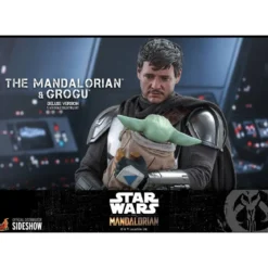 Hot Toys Star Wars The Mandalorian pack 2 figurines 1/6 The Mandalorian & Grogu Deluxe Version