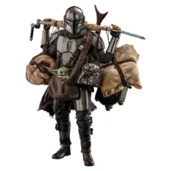 Hot Toys Star Wars The Mandalorian pack 2 figurines 1/6 The Mandalorian & Grogu Deluxe Version