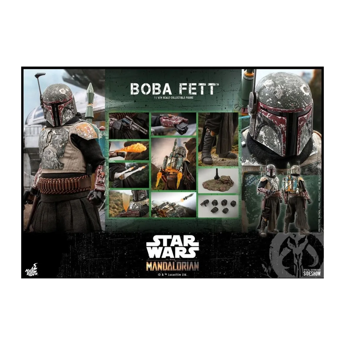 Hot Toys Star Wars The Mandalorian Boba Fett 1/6 Movie Masterpiece
