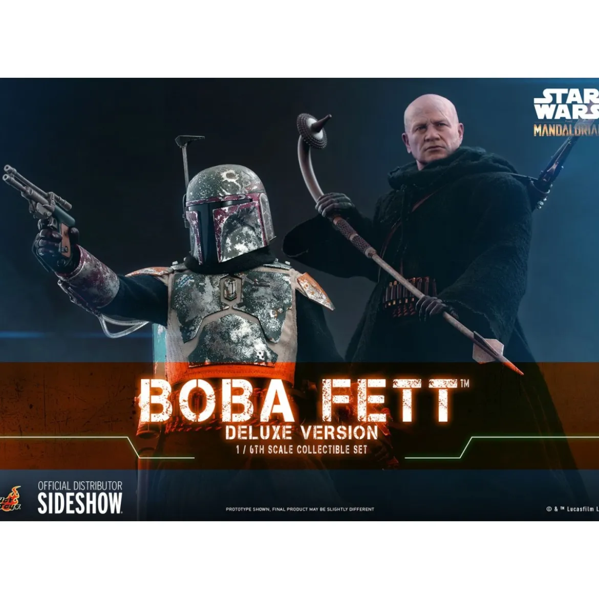 Hot Toys Star Wars The Mandalorian Boba Fett Deluxe Version 1/6 Movie Masterpiece