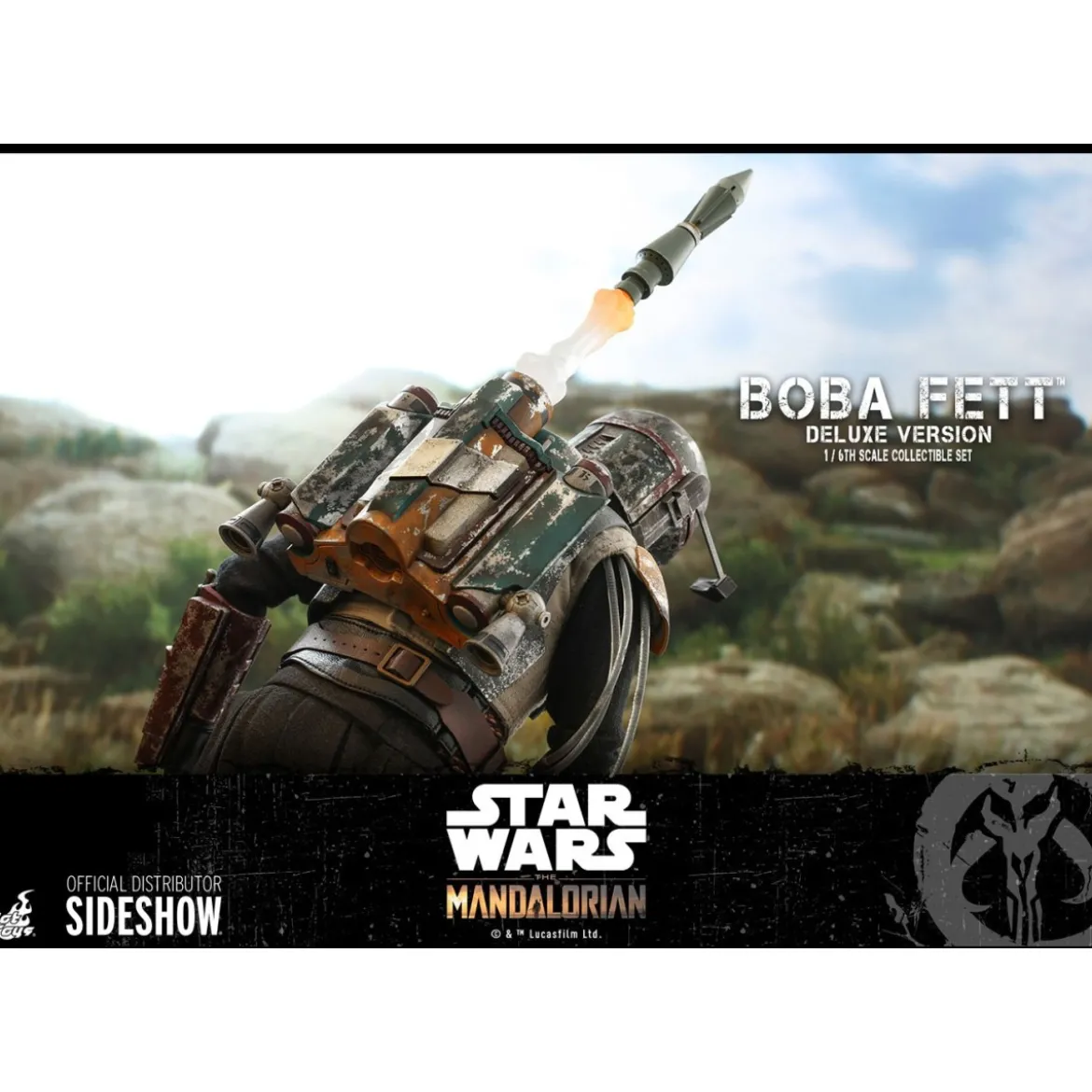Hot Toys Star Wars The Mandalorian Boba Fett Deluxe Version 1/6 Movie Masterpiece
