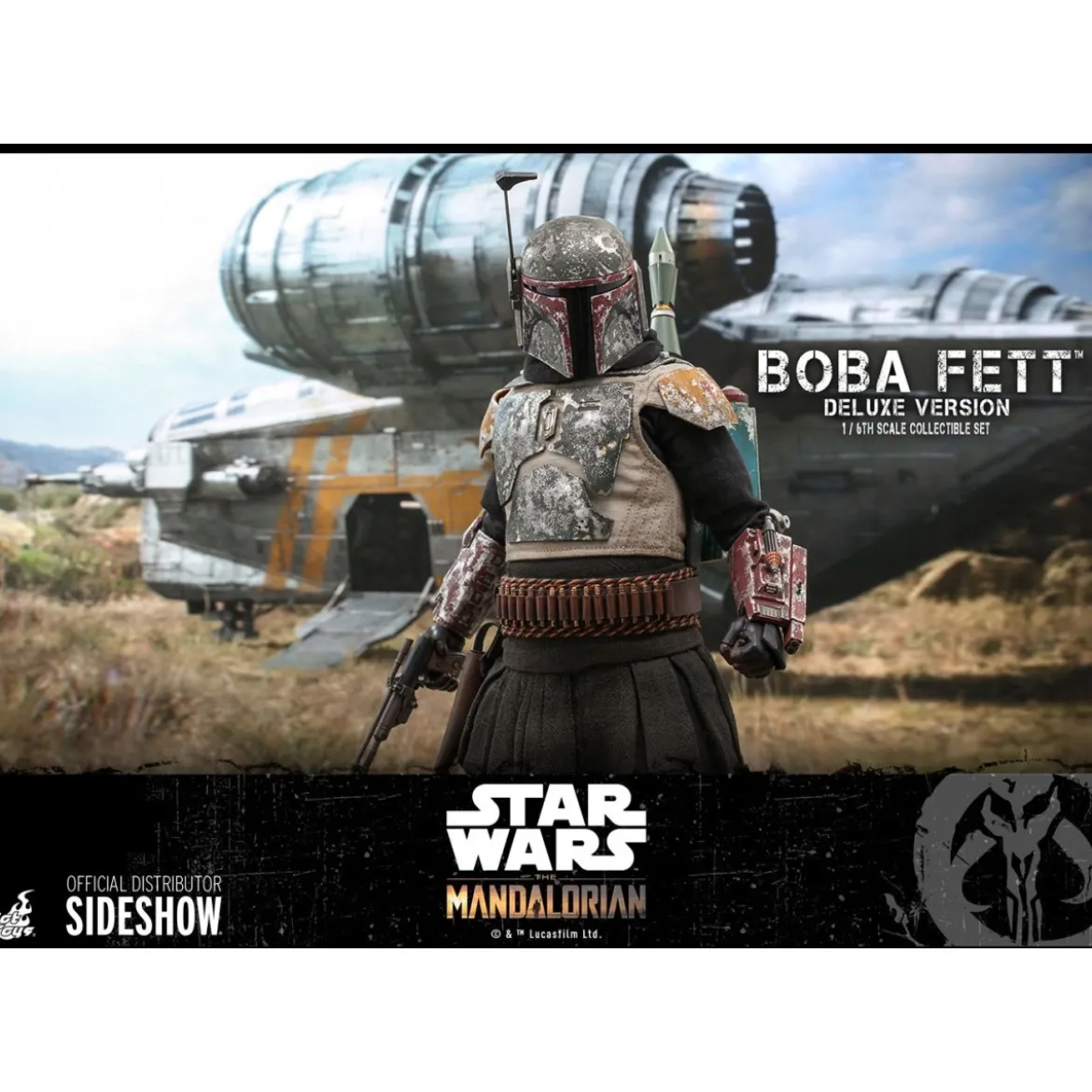 Hot Toys Star Wars The Mandalorian Boba Fett Deluxe Version 1/6 Movie Masterpiece