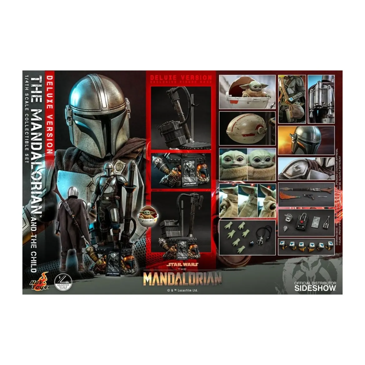 Hot Toys Star Wars - The Mandalorian and the Child Deluxe 1/4
