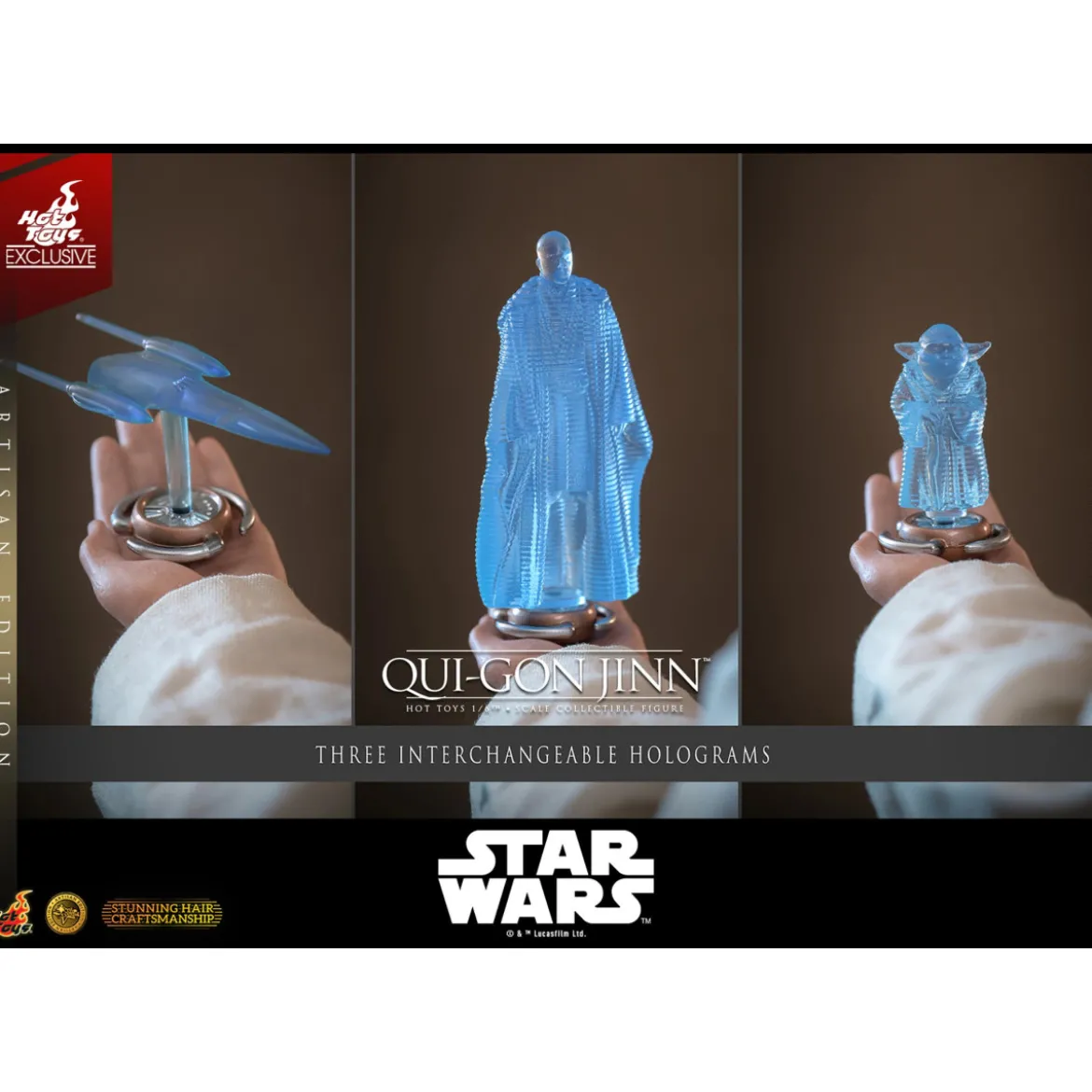 Hot Toys Star Wars The Phantom Menace - Qui-Gon Jinn (Artisan Edition) 1/6 MMS881 - Hot Toys Exclusive